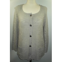 cardigan été gris clair