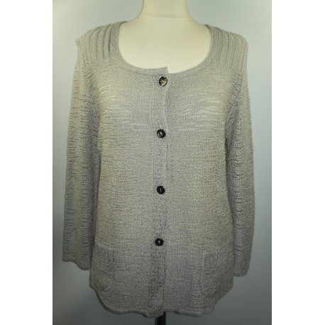 cardigan été gris clair