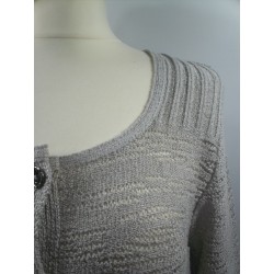 cardigan été gris clair