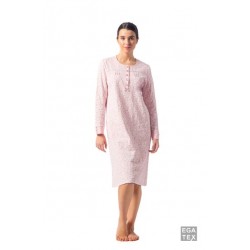 Chemise de nuit hiver rose